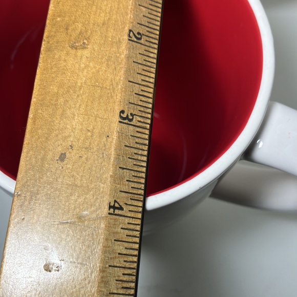 Relax Mug Rae Dunn Beach Chair Adirondack Red and Cream Set of Two - Picture 6 of 6